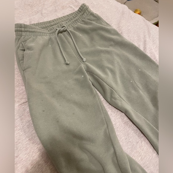 Tna AIRY FLEECE BOYFRIEND SWEATPANT in Seagrass Green Size XS - Picture 6 of 6